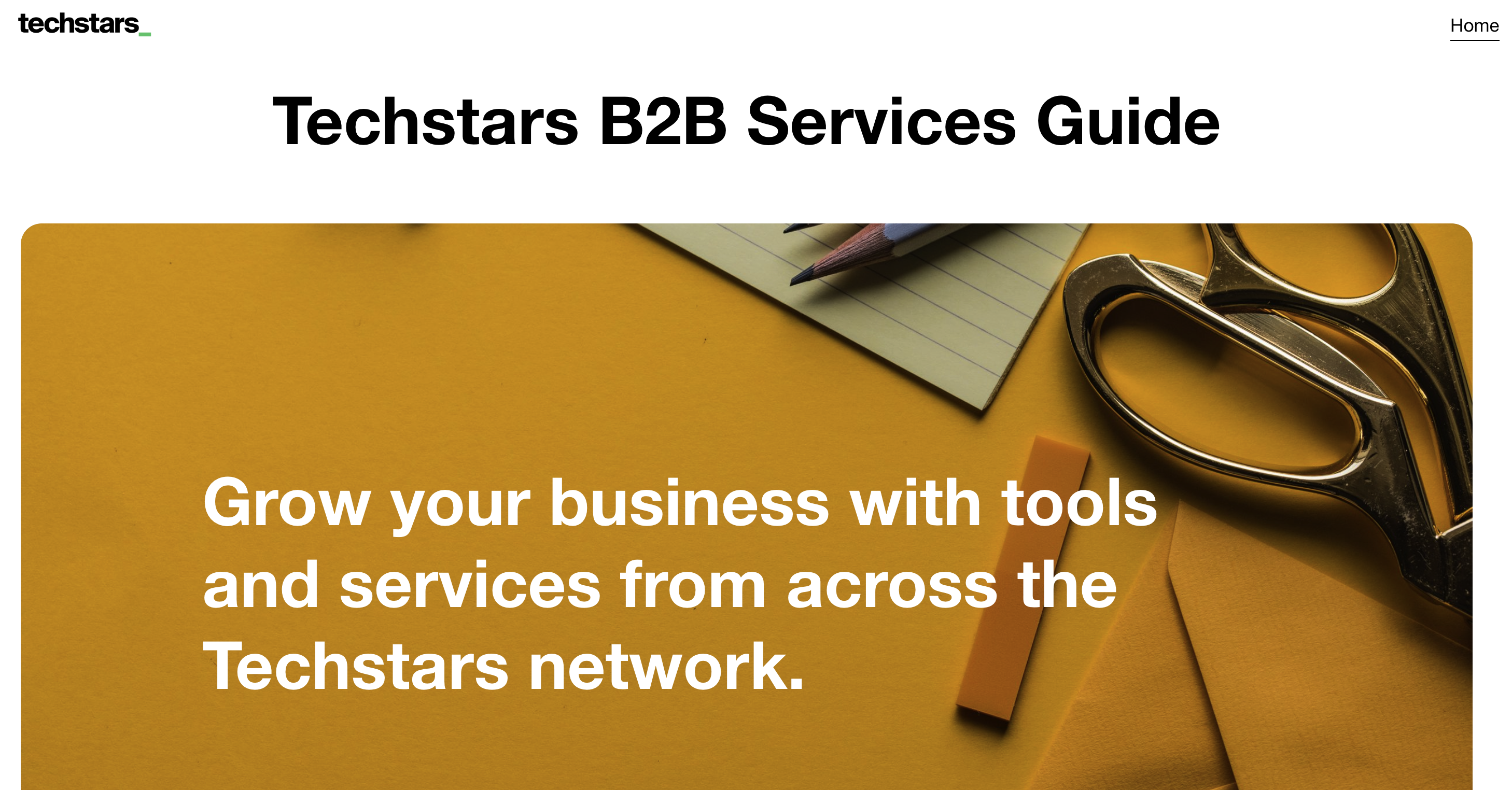 Techstars B2B Services Guide
