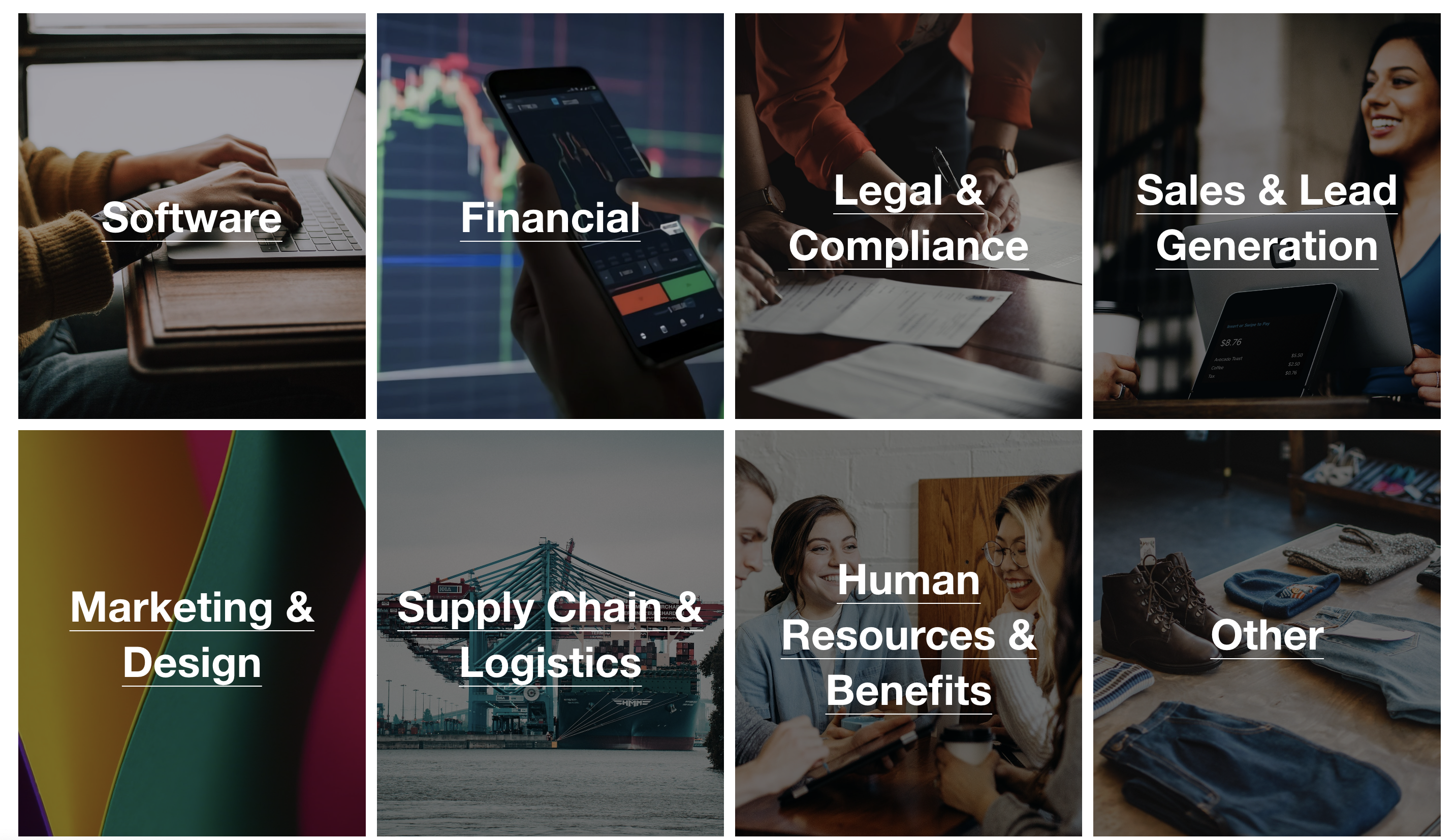 Techstars B2B Services Guide Categories